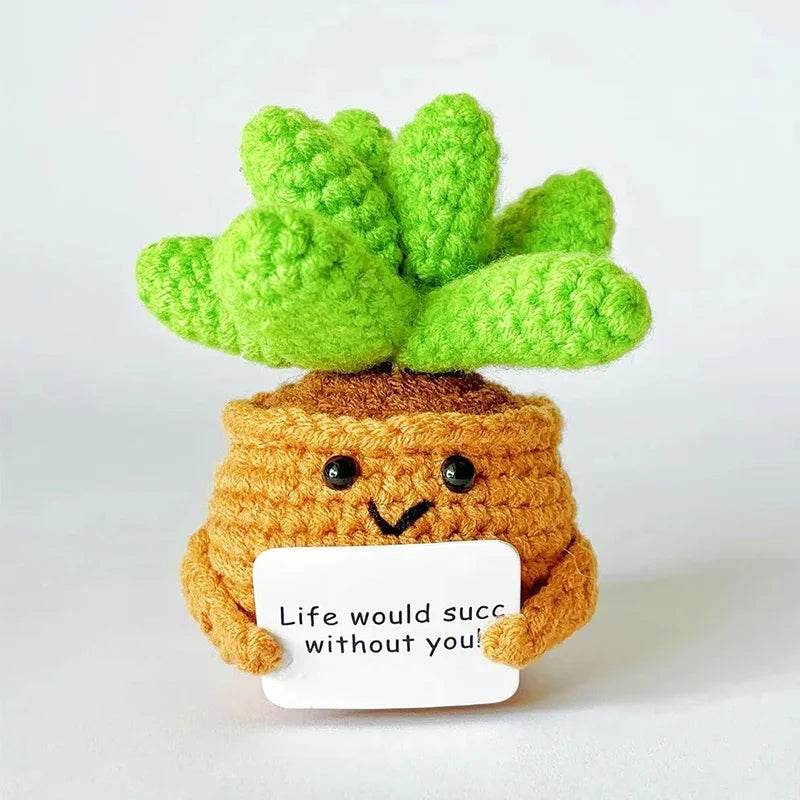 Positive Energy Crochet Sunflower Doll Cacti Mini Gift - ToylandEU