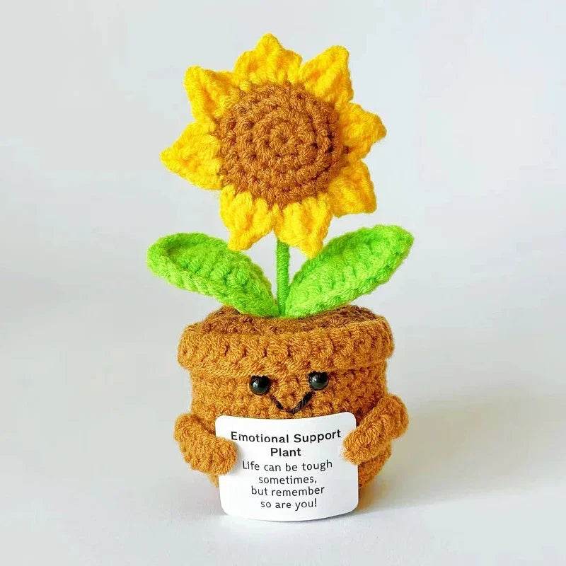 Positive Energy Crochet Sunflower Doll Cacti Mini Gift - ToylandEU