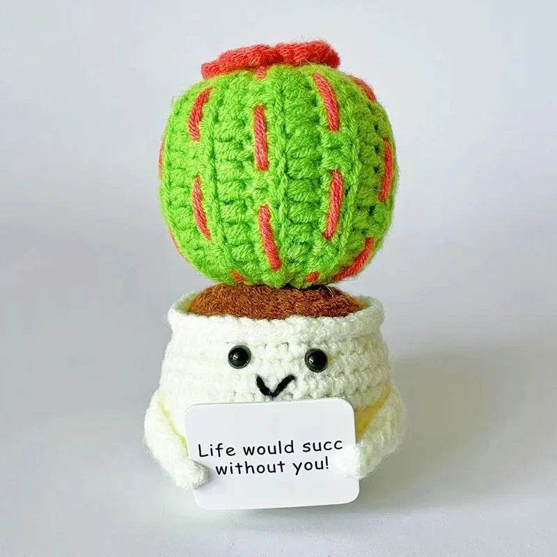 Positive Energy Crochet Sunflower Doll Cacti Mini Gift - ToylandEU