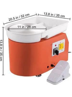  VEVOR Electric Pottery Wheel Machine 28cm 350W Foot Pedal -  ToylandEU™