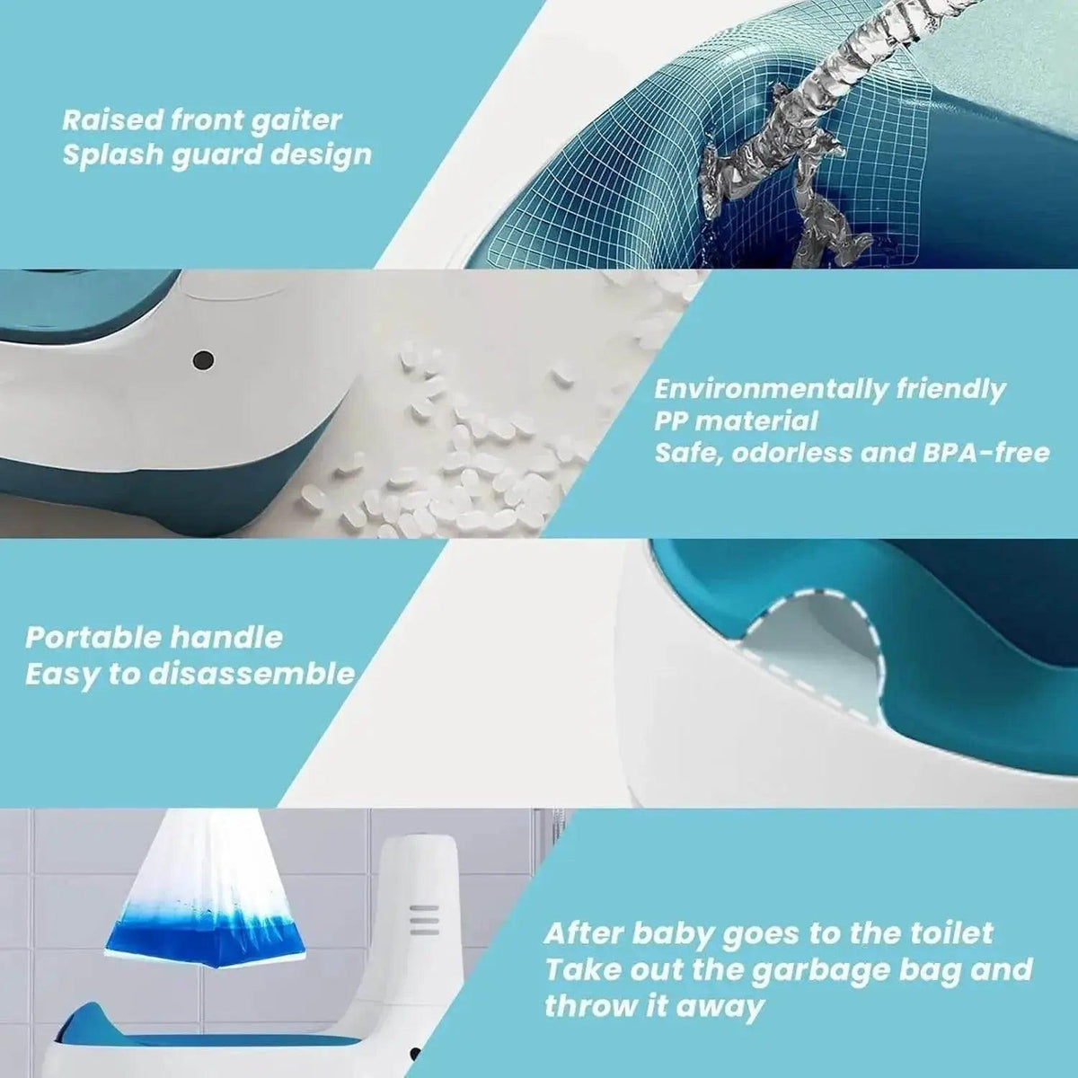  Potty Training Toilet Training Seat With Realistic Flush Sound Portable Toilet For Kids Easy To Clean Potty Seat -  ToylandEU™