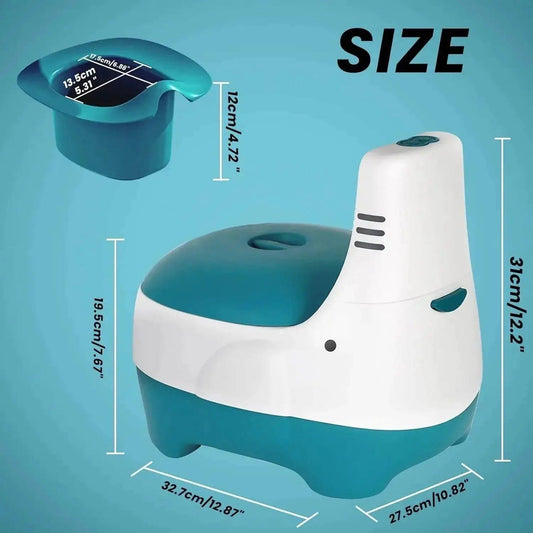  Potty Training Toilet Training Seat With Realistic Flush Sound Portable Toilet For Kids Easy To Clean Potty Seat -  ToylandEU™