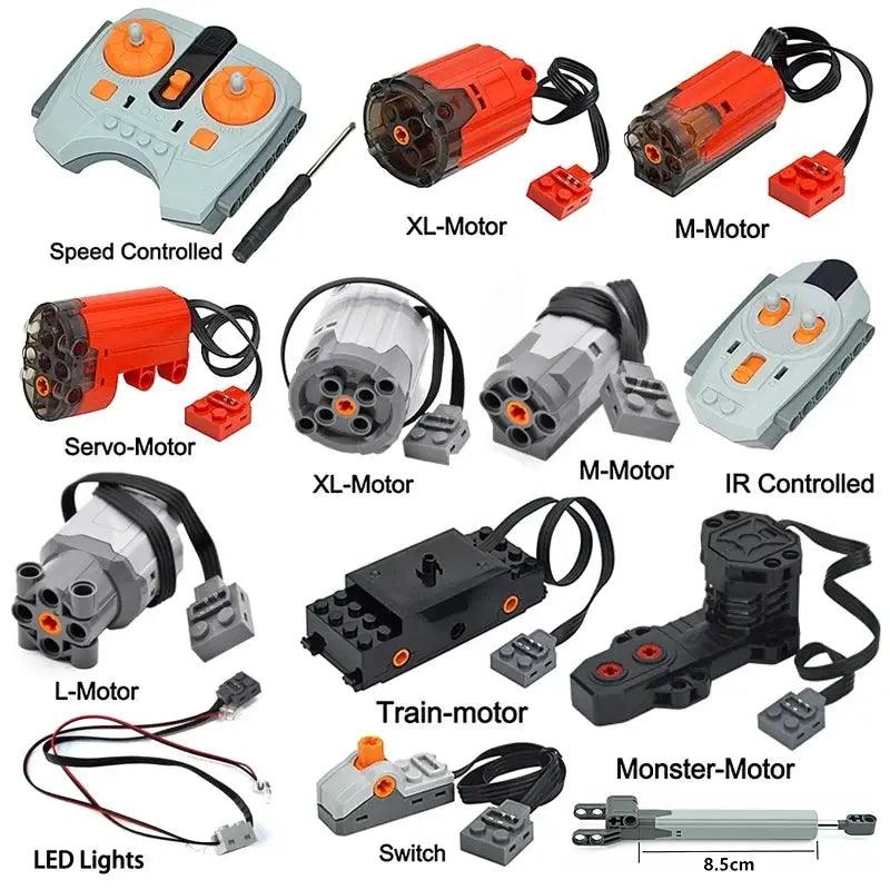  Power Functions IR Remote Car Motor Kit Building Blocks Pro -  ToylandEU™