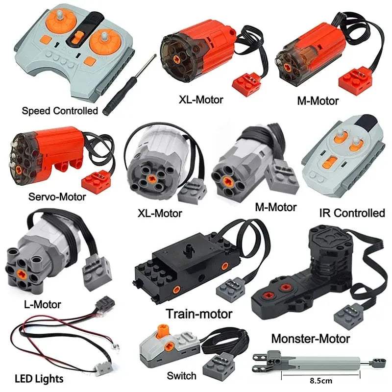  Power Functions IR Remote Car Motor Kit Building Blocks Pro -  ToylandEU™