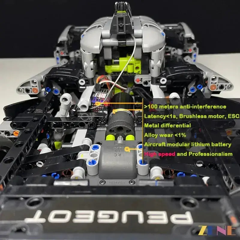 Power Functions Kit for LEGO PEUGEOT Hybrid Hypercar #42156 (High Performance) - ToylandEU