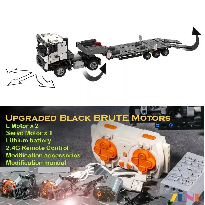 MOC Power Functions Kit for LEGO Volvo FMX Truck & EC230 Electric Excavator #42175 Motorized - ToylandEU