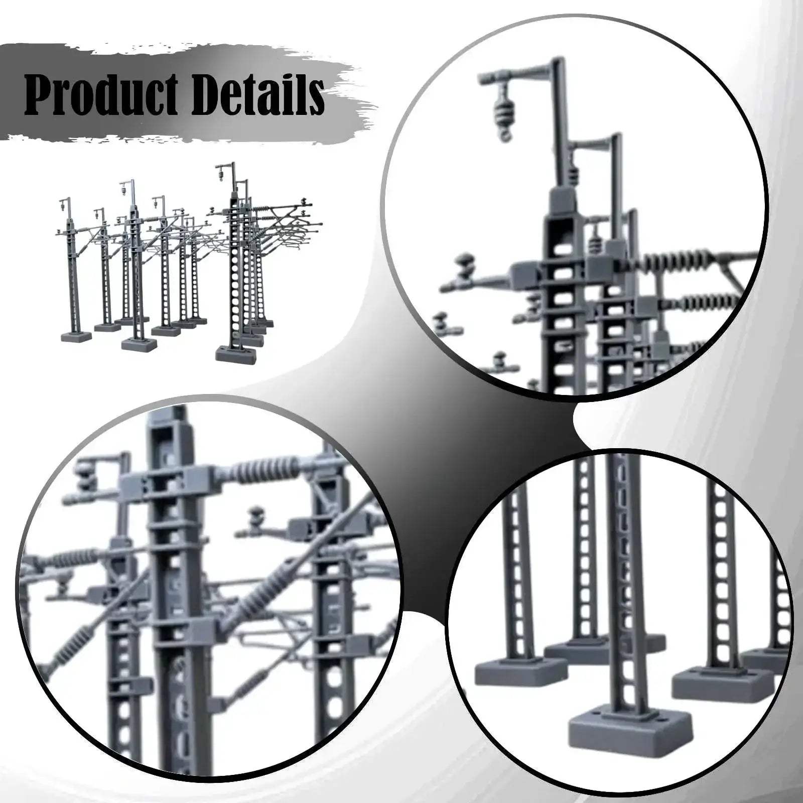 Power Pole Models Miniatures Realistic DIY Table Dioramas - ToylandEU