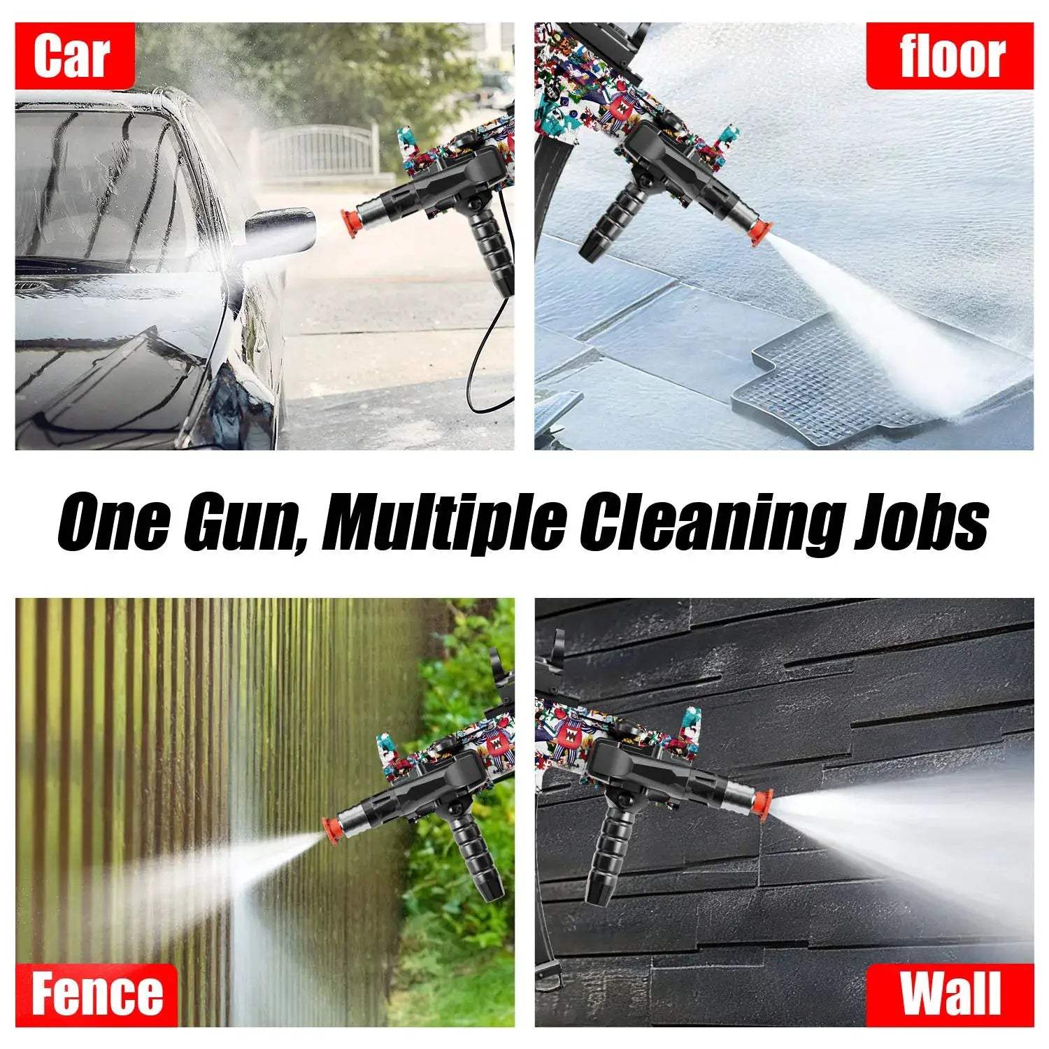 Power Washer Gun With Quick Connect For Foam Cannon Car - ToylandEU