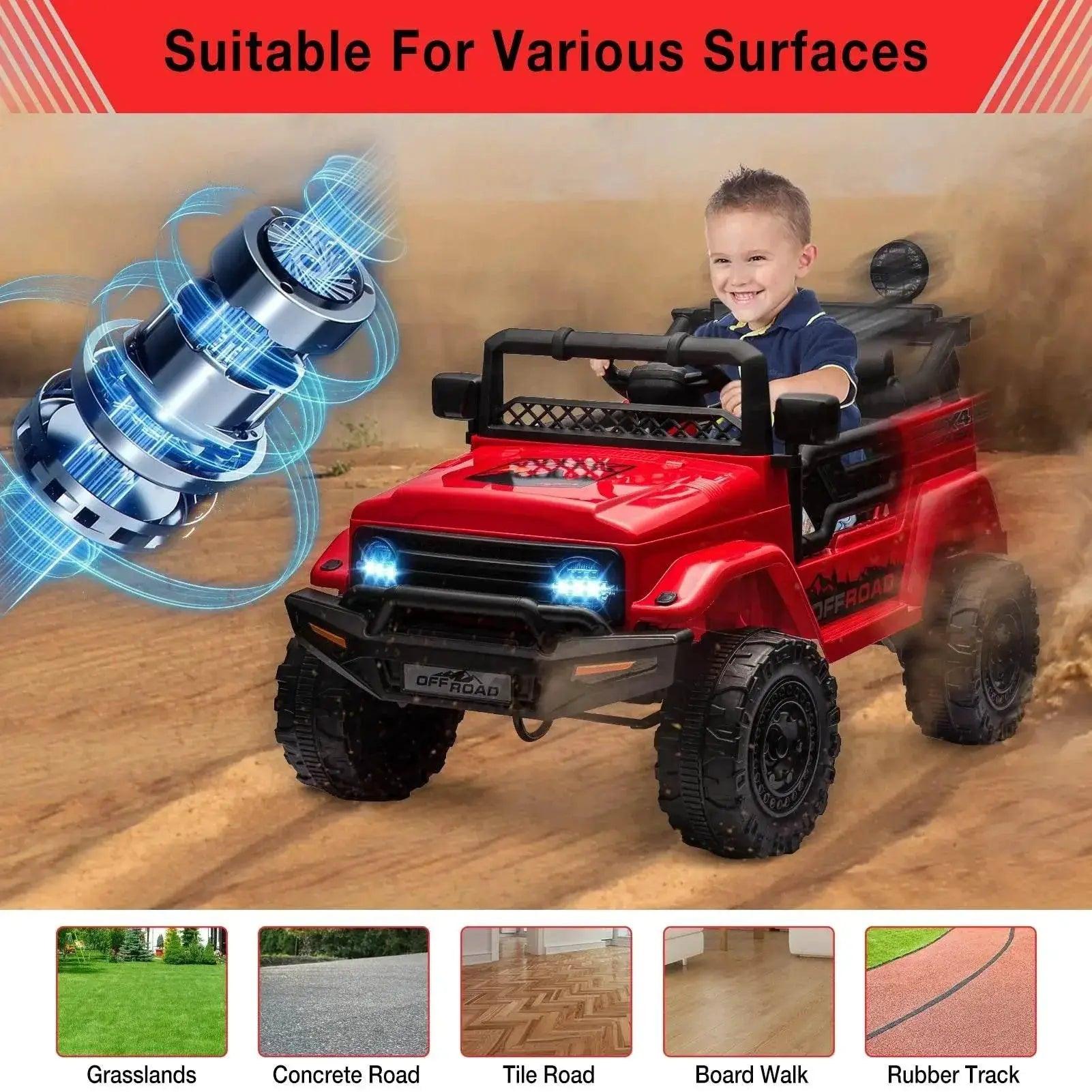  Powerful 12V Remote Control Ride On Truck Toyland EU -  ToylandEU™