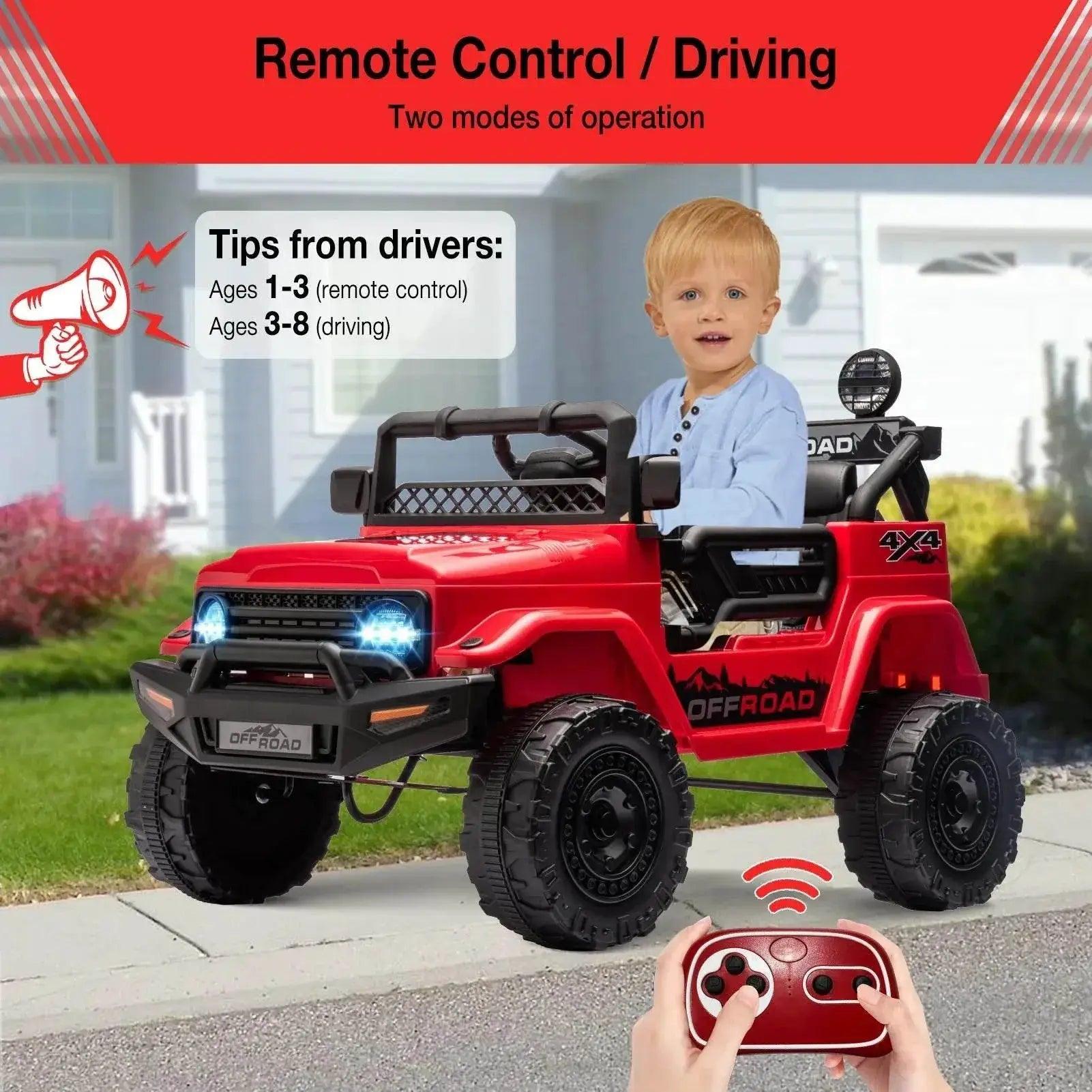 Powerful 12V Remote Control Ride On Truck Toyland EU -  ToylandEU™
