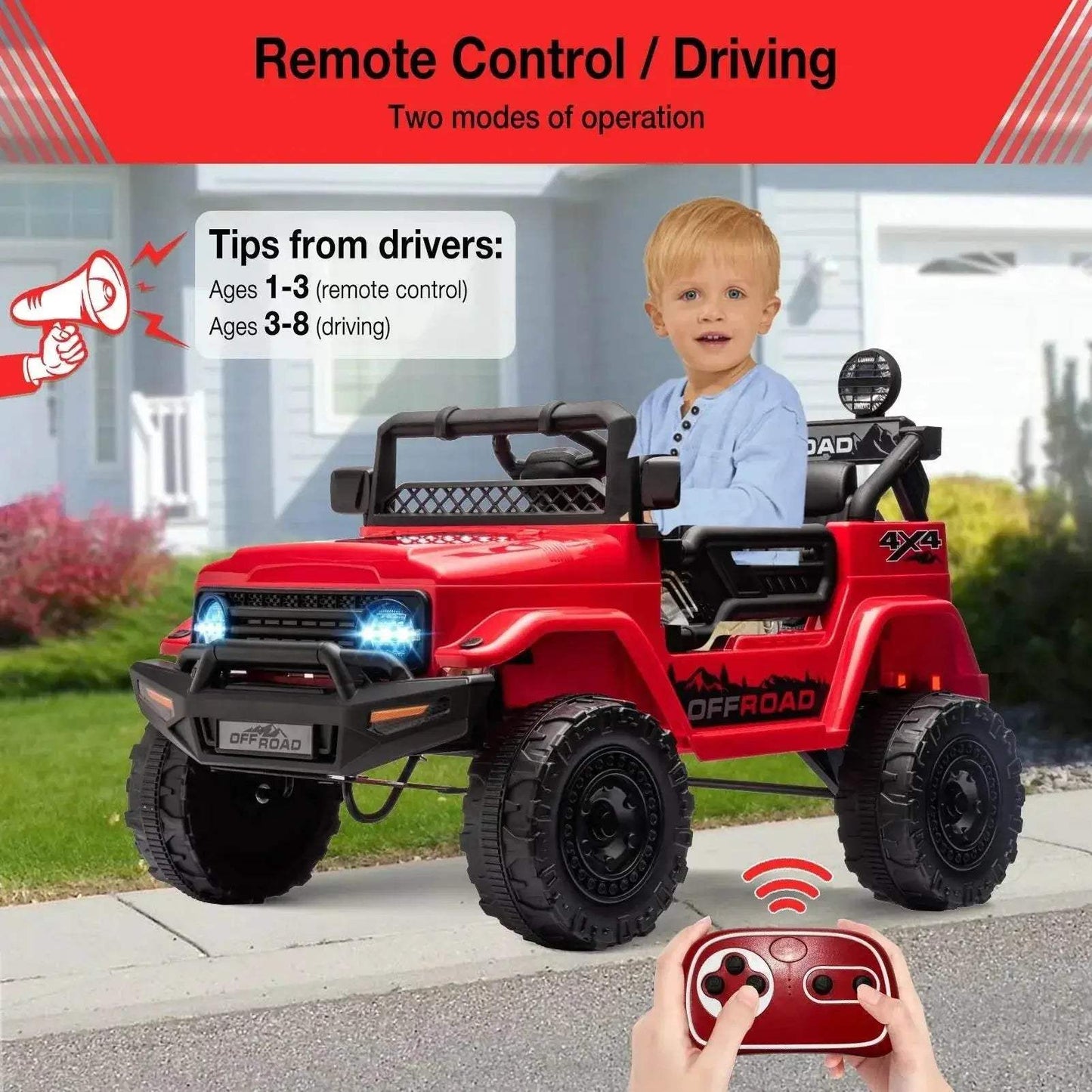  Powerful 12V Remote Control Ride On Truck Toyland EU -  ToylandEU™