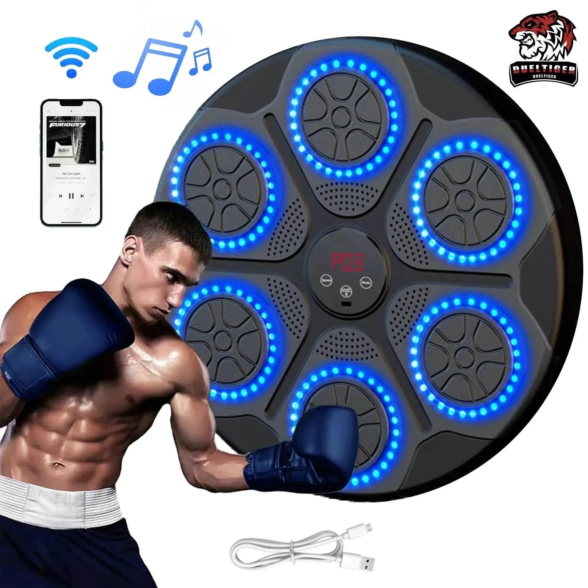 Powerful Boxing Machine Bluetooth Home Gym Toyland EU -  ToylandEU™