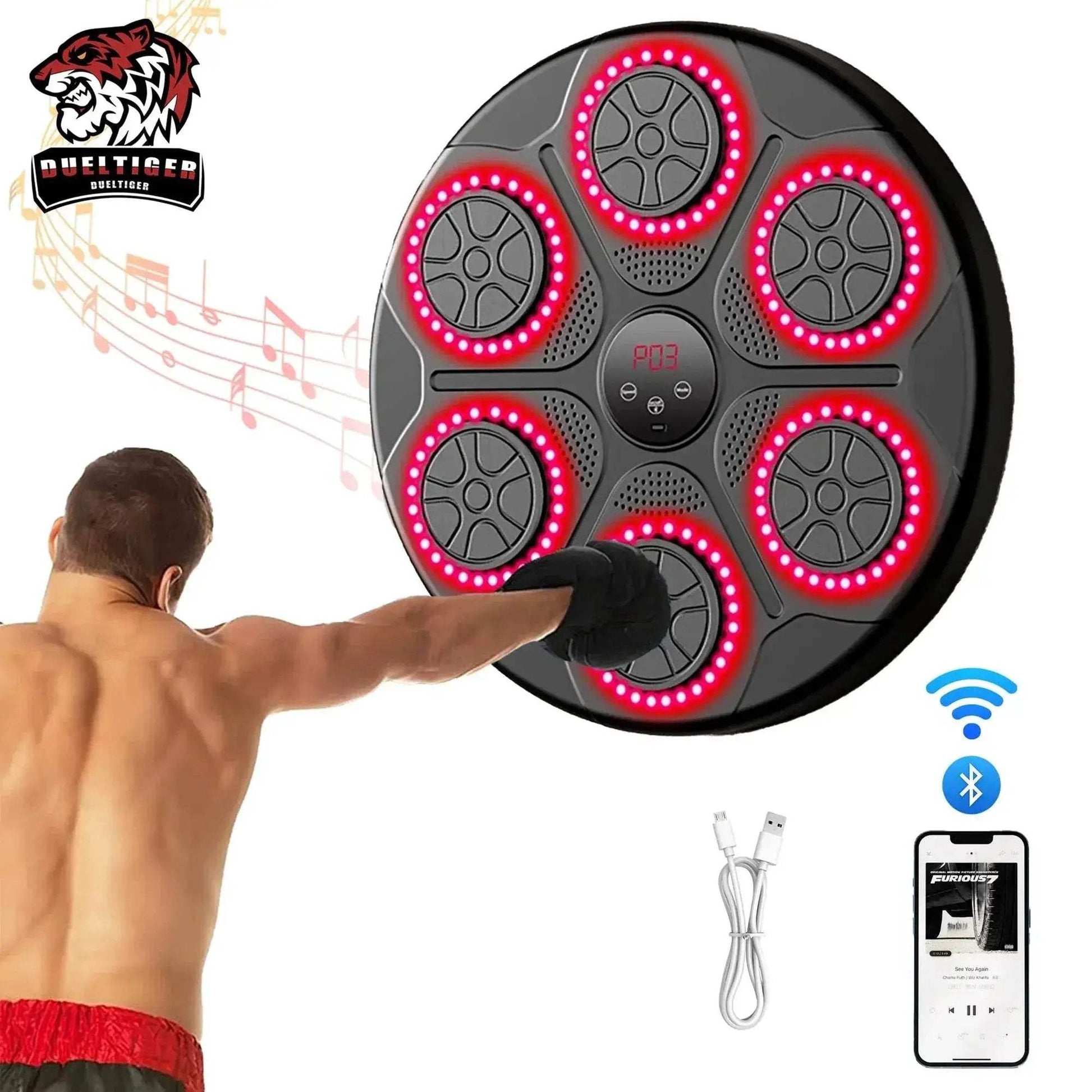  Powerful Boxing Machine Bluetooth Home Gym Toyland EU -  ToylandEU™
