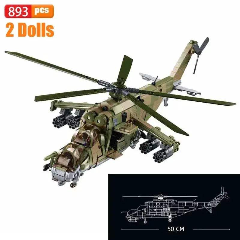  Powerful Lego Mi 24S Helicopter Model Toyland EU -  ToylandEU™