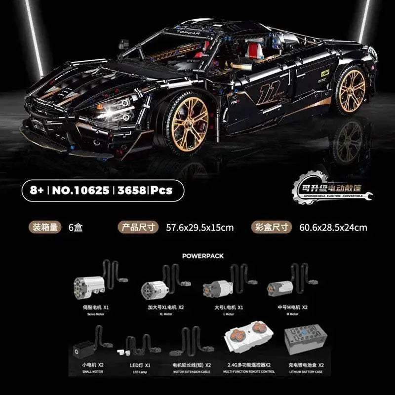  Powerful MOC Racing Car Model With Motor Toyland EU -  ToylandEU™