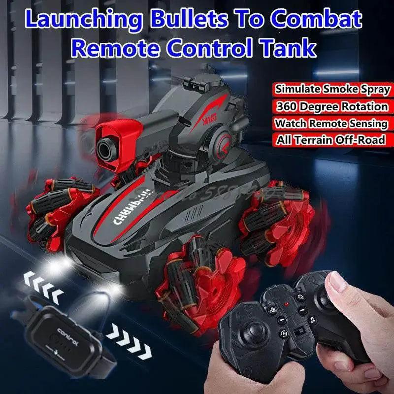  Powerful RC Tank 360 Rotation Smoke All Terrain Toyland EU -  ToylandEU™