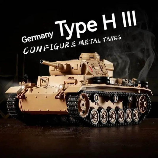  Powerful RC Tank German Type 3H Metal Tracks Toyland EU -  ToylandEU™