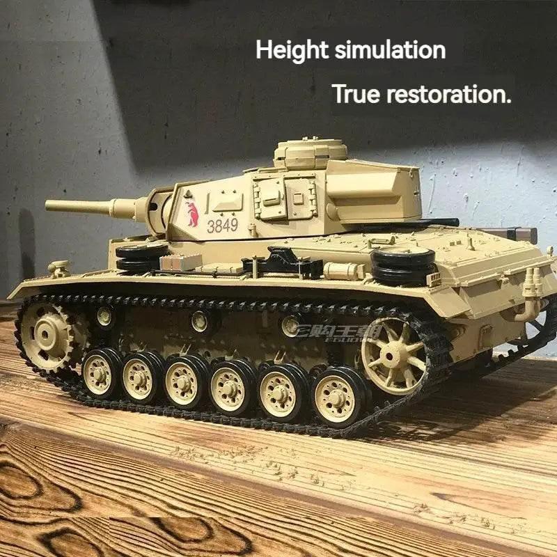  Powerful RC Tank German Type 3H Metal Tracks Toyland EU -  ToylandEU™