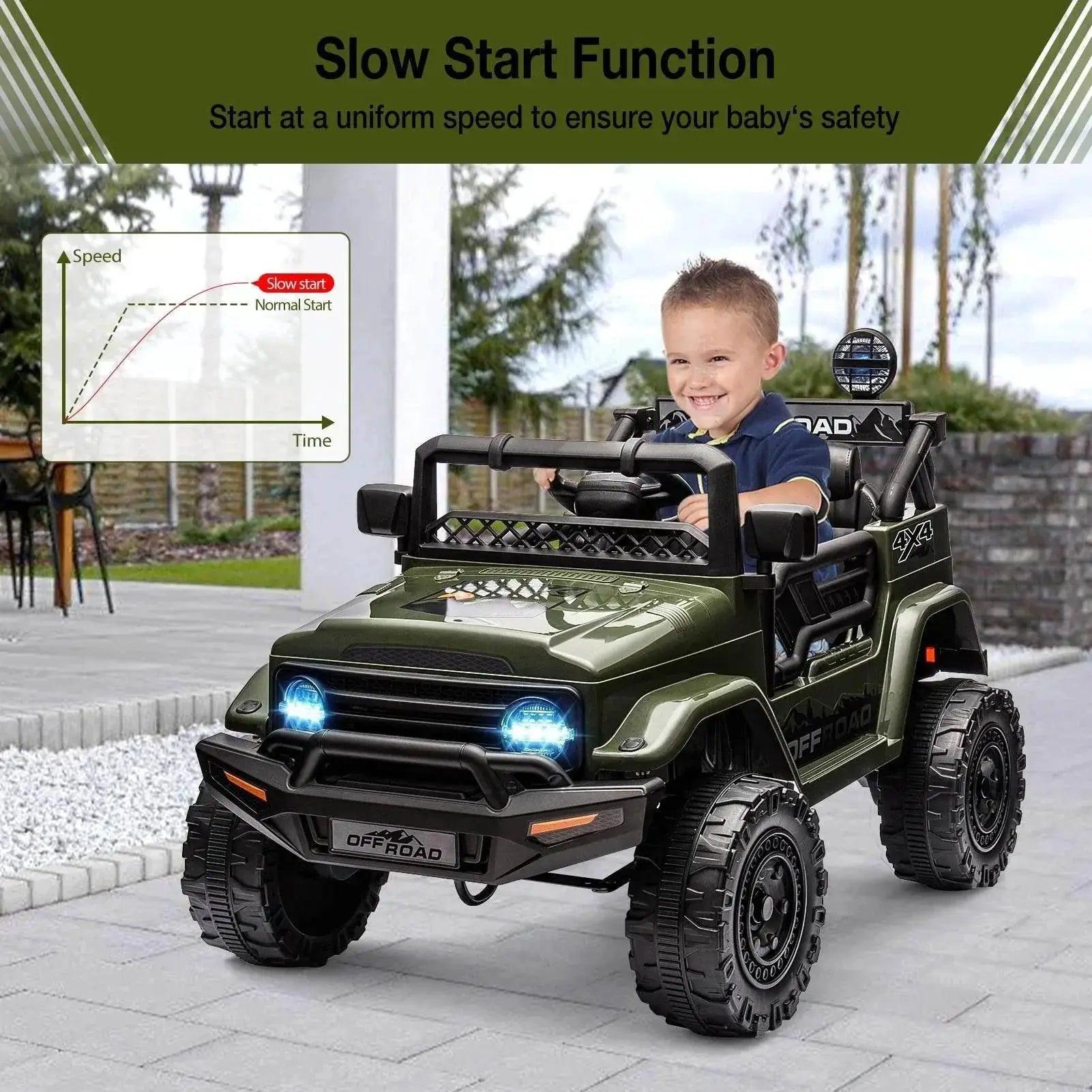  Powerful Ride On Truck 12V RC Lights Toyland EU -  ToylandEU™