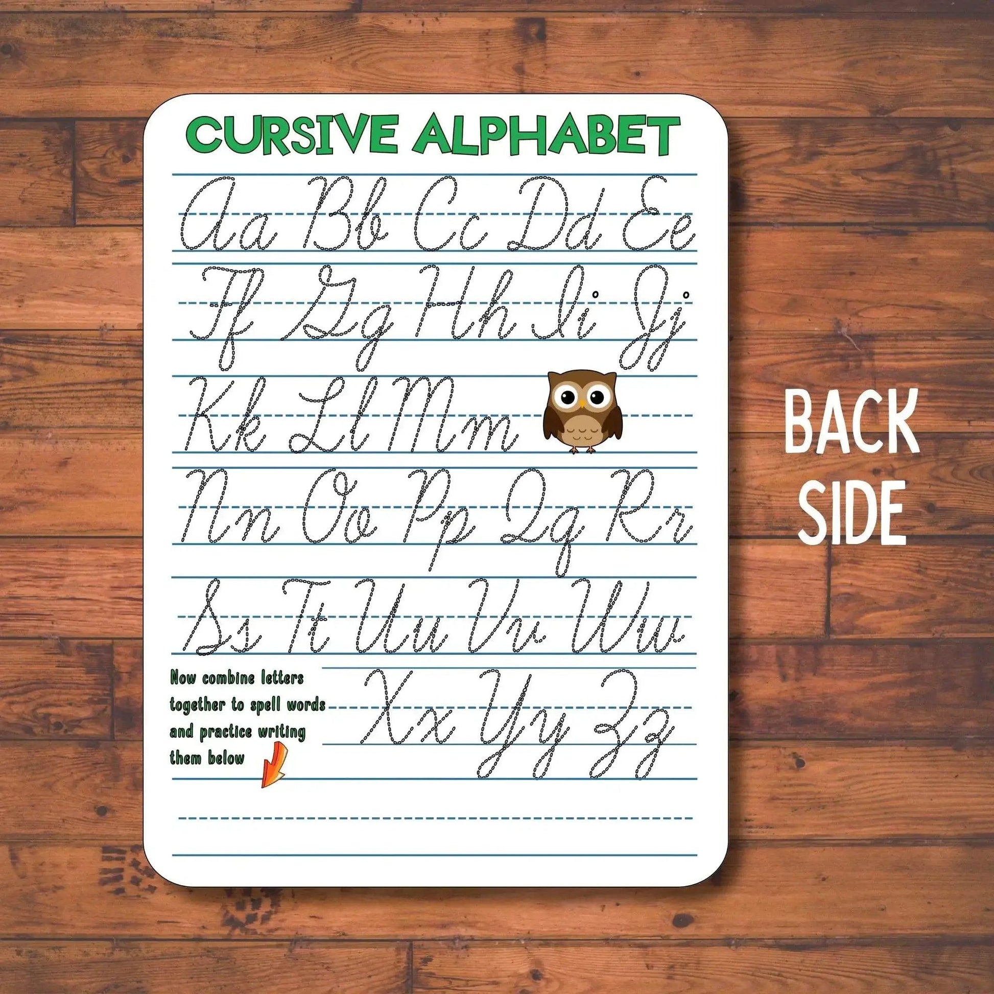  Personalized Cursive Writing Practice Board - Reusable -  ToylandEU™