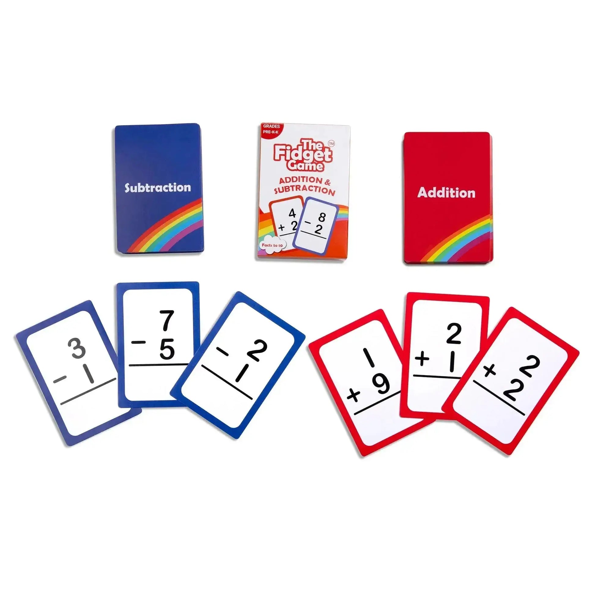 Pre-K & Kindergarten Addition & Subtraction Card Pack - The Fidget Games
