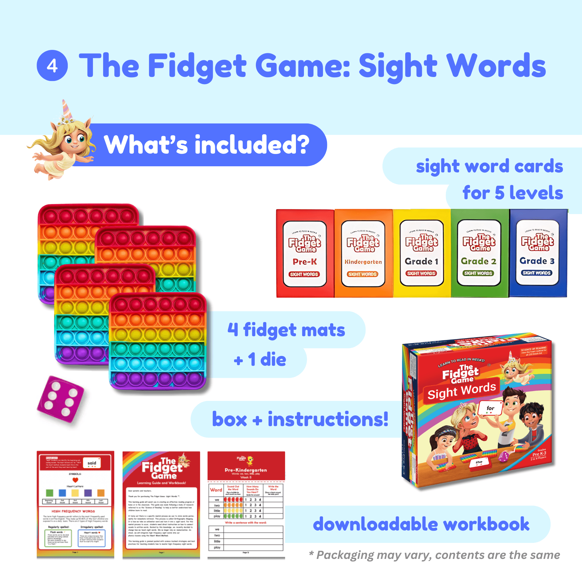 Pre K Learning Bundle For Differentiated Classroom And Home - The Fidget Games