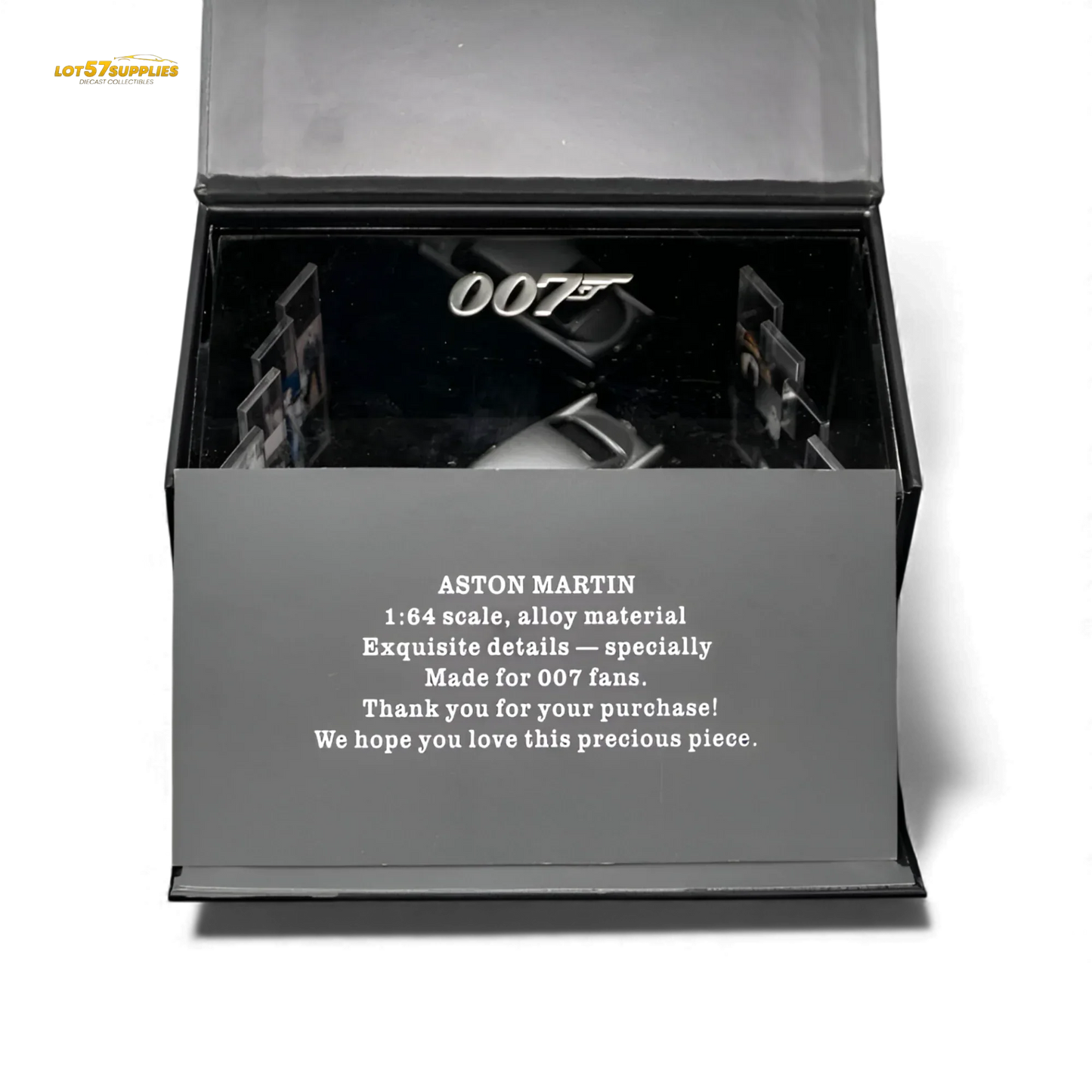 (Pre-Order) Aston Martin DB5 High Gloss Silver Figurine Ver 1:64 - ToylandEU