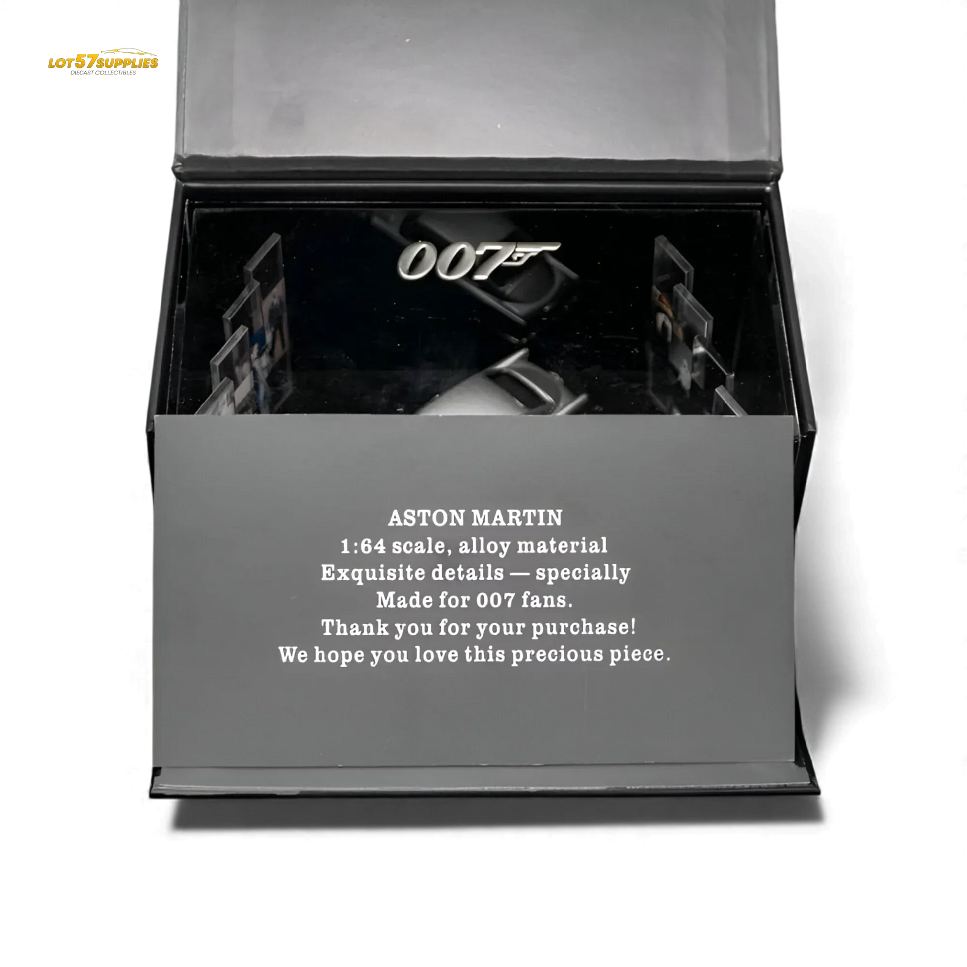 (Pre-Order) Aston Martin DB5 High Gloss Silver Figurine Ver 1:64 - ToylandEU