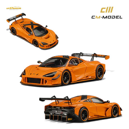 CM Model McLaren 720S GT3X Diecast Papaya Orange Limited Preorder - ToylandEU