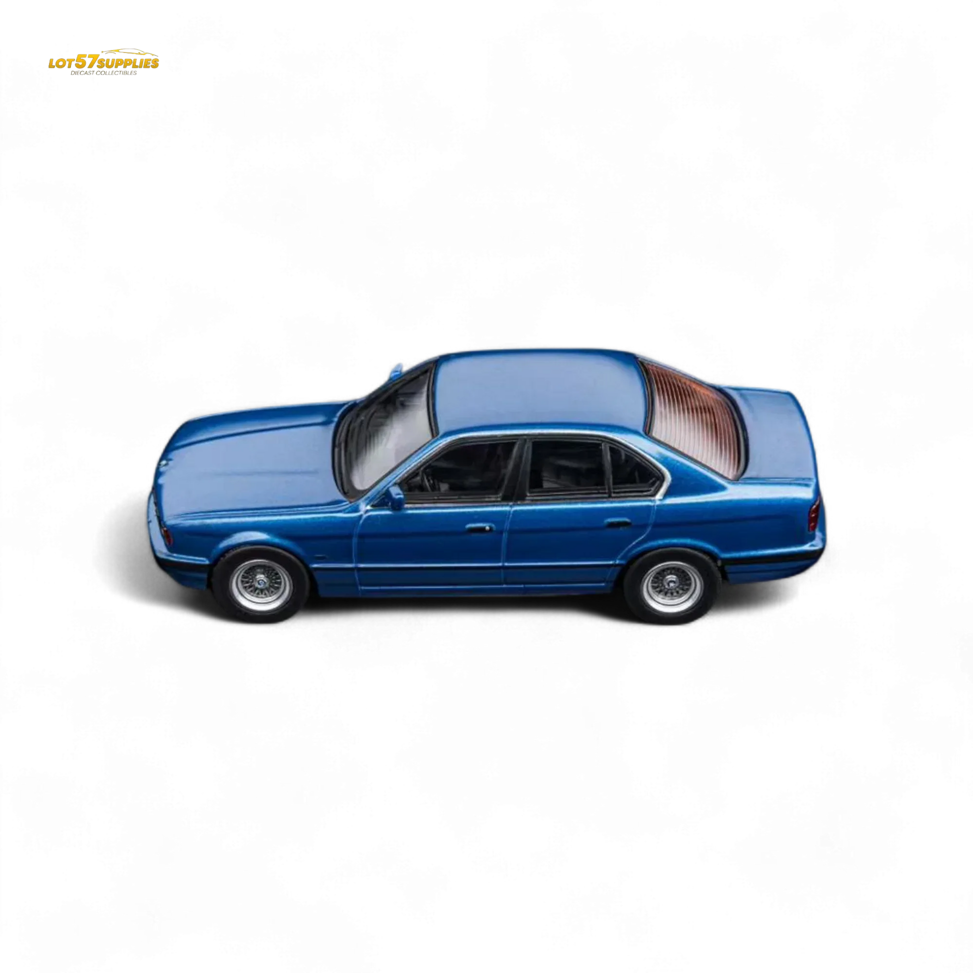 BMW E34 5 Series Diecast Sedan 164Scale Avis Blue Preorder - ToylandEU