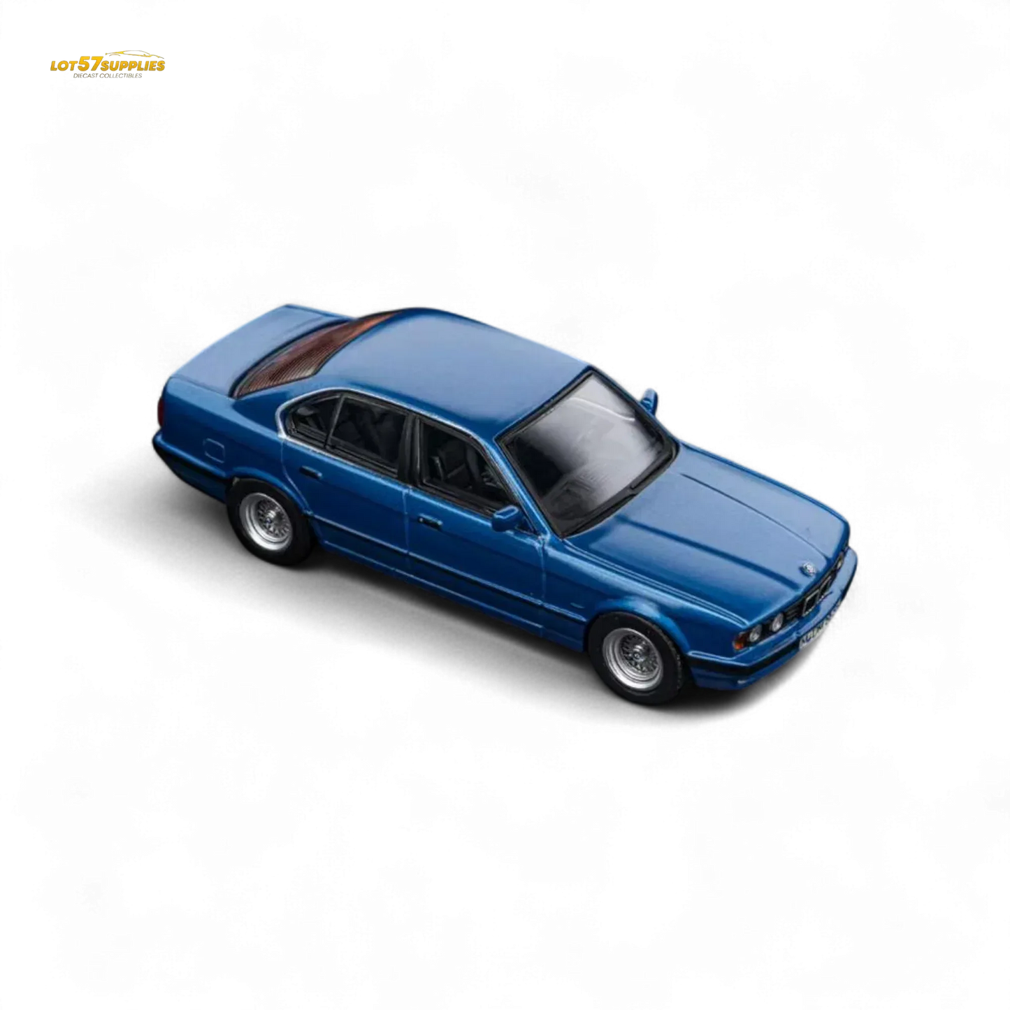 BMW E34 5 Series Diecast Sedan 164Scale Avis Blue Preorder - ToylandEU