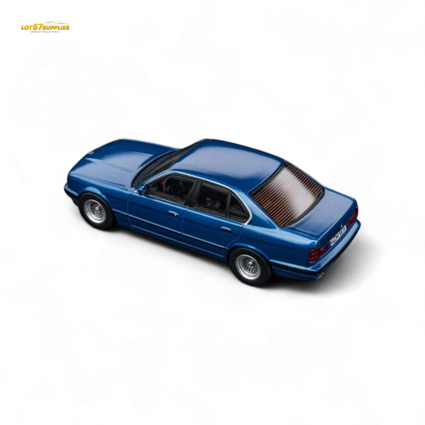 BMW E34 5 Series Diecast Sedan 164Scale Avis Blue Preorder - ToylandEU