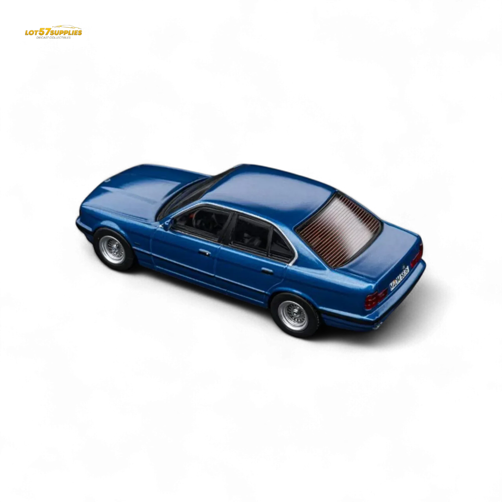 BMW E34 5 Series Diecast Sedan 164Scale Avis Blue Preorder - ToylandEU