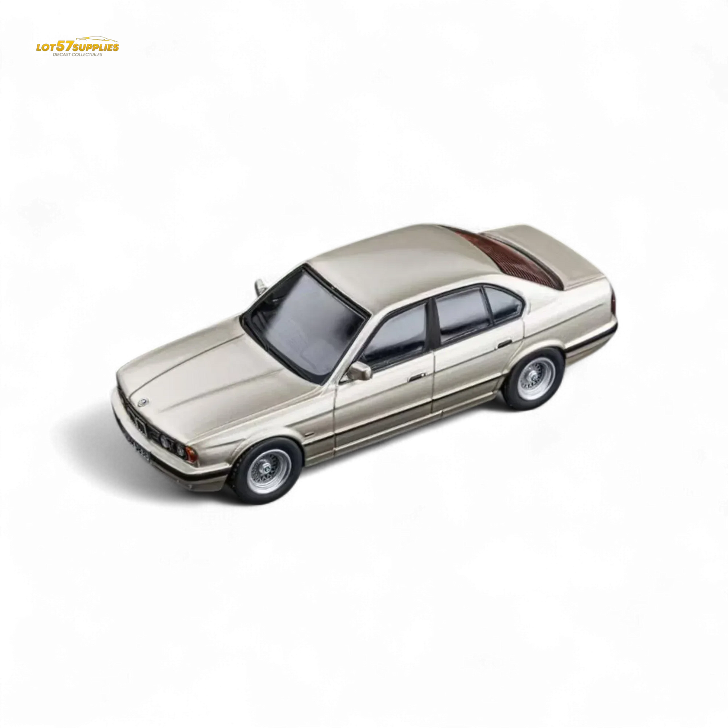 DCM BMW E34 5 Series Diecast 1 64 Cashmere Goldtone - ToylandEU