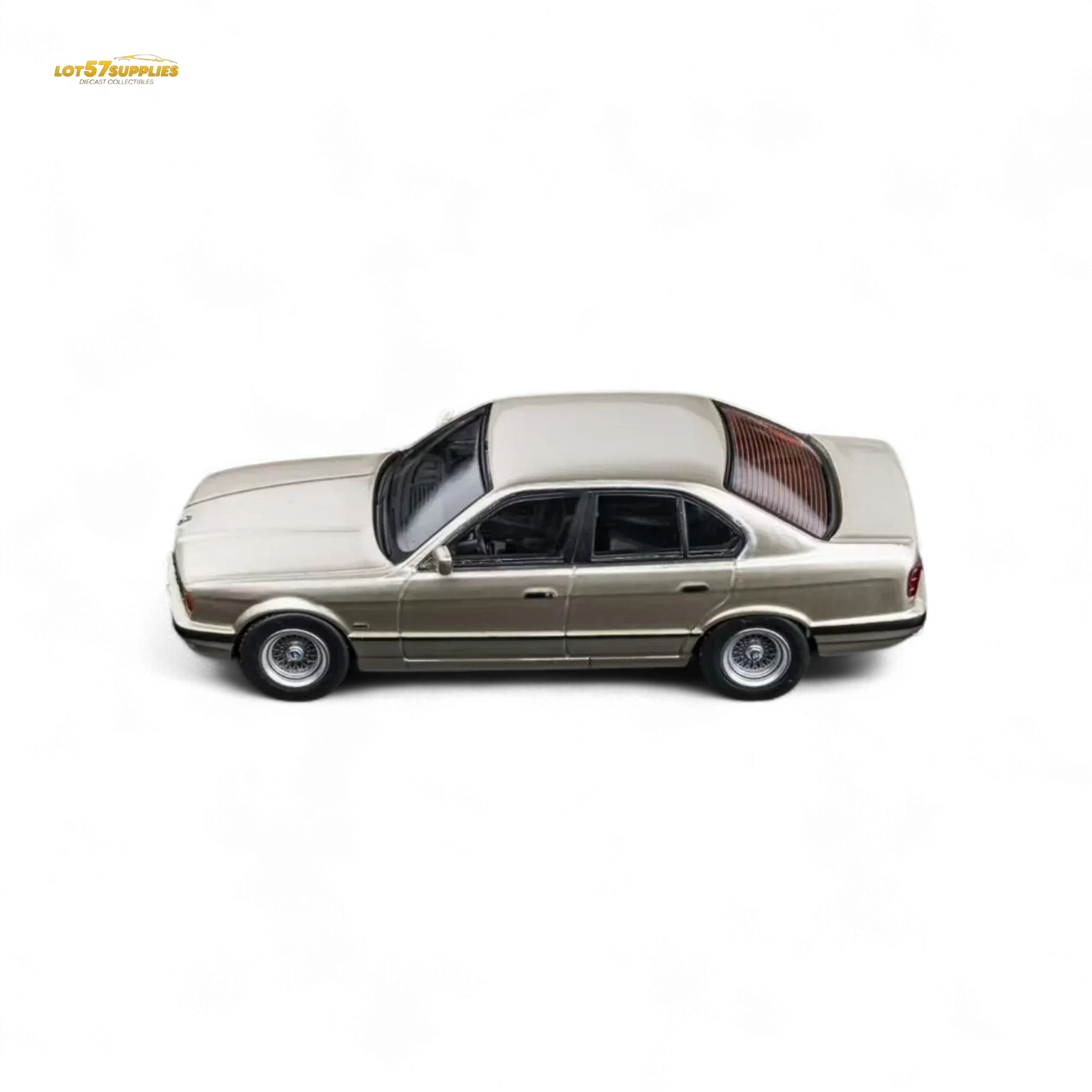 DCM BMW E34 5 Series Diecast 1 64 Cashmere Goldtone - ToylandEU