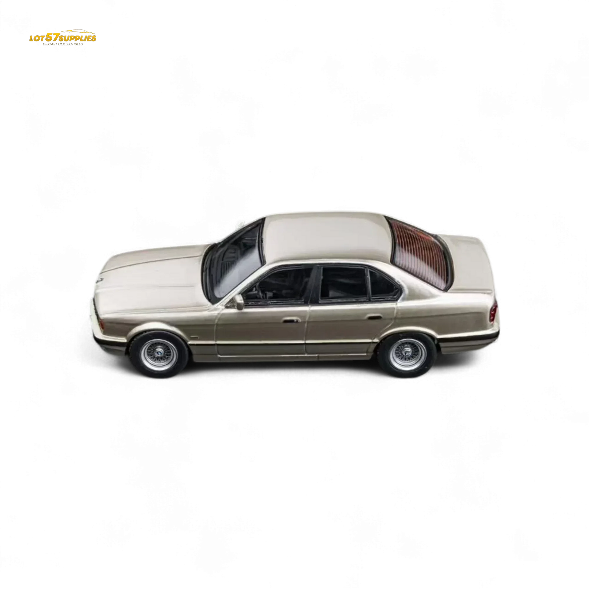 DCM BMW E34 5 Series Diecast 1 64 Cashmere Goldtone - ToylandEU