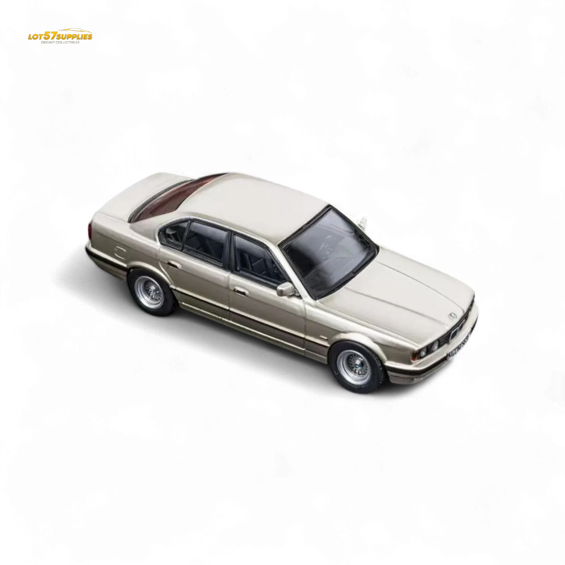 DCM BMW E34 5 Series Diecast 1 64 Cashmere Goldtone - ToylandEU