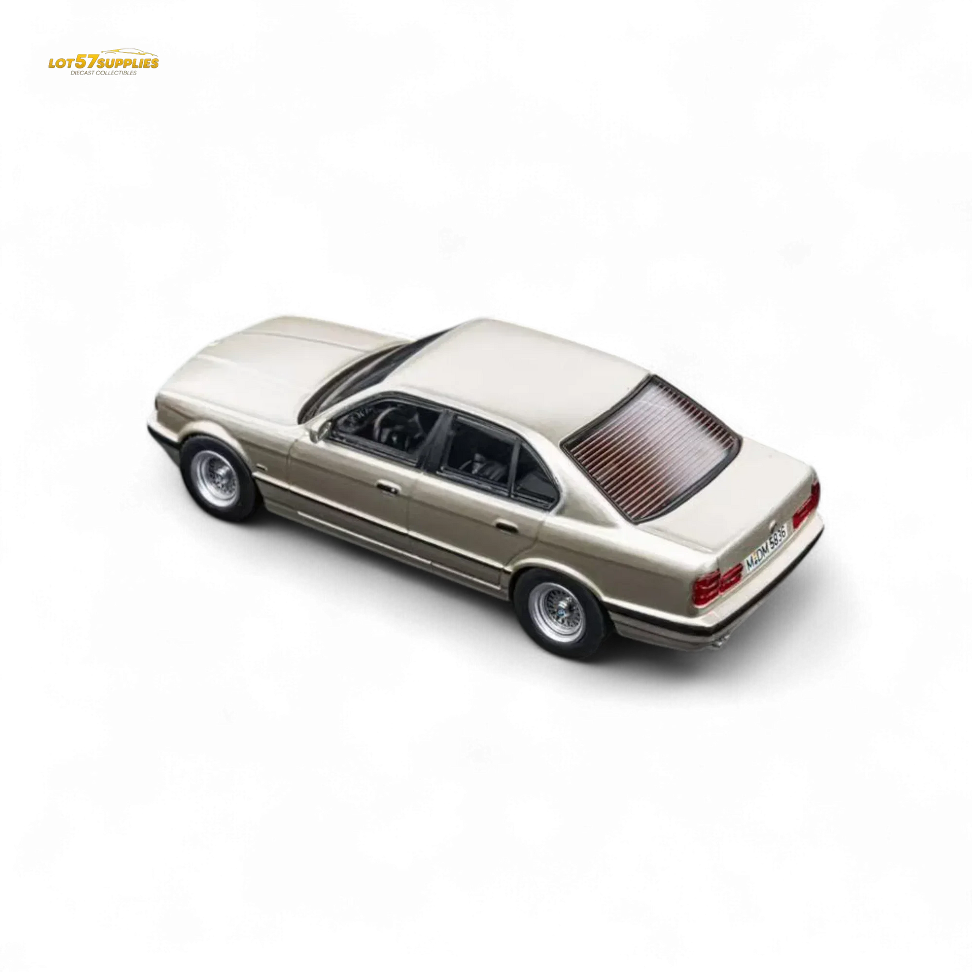 DCM BMW E34 5 Series Diecast 1 64 Cashmere Goldtone - ToylandEU