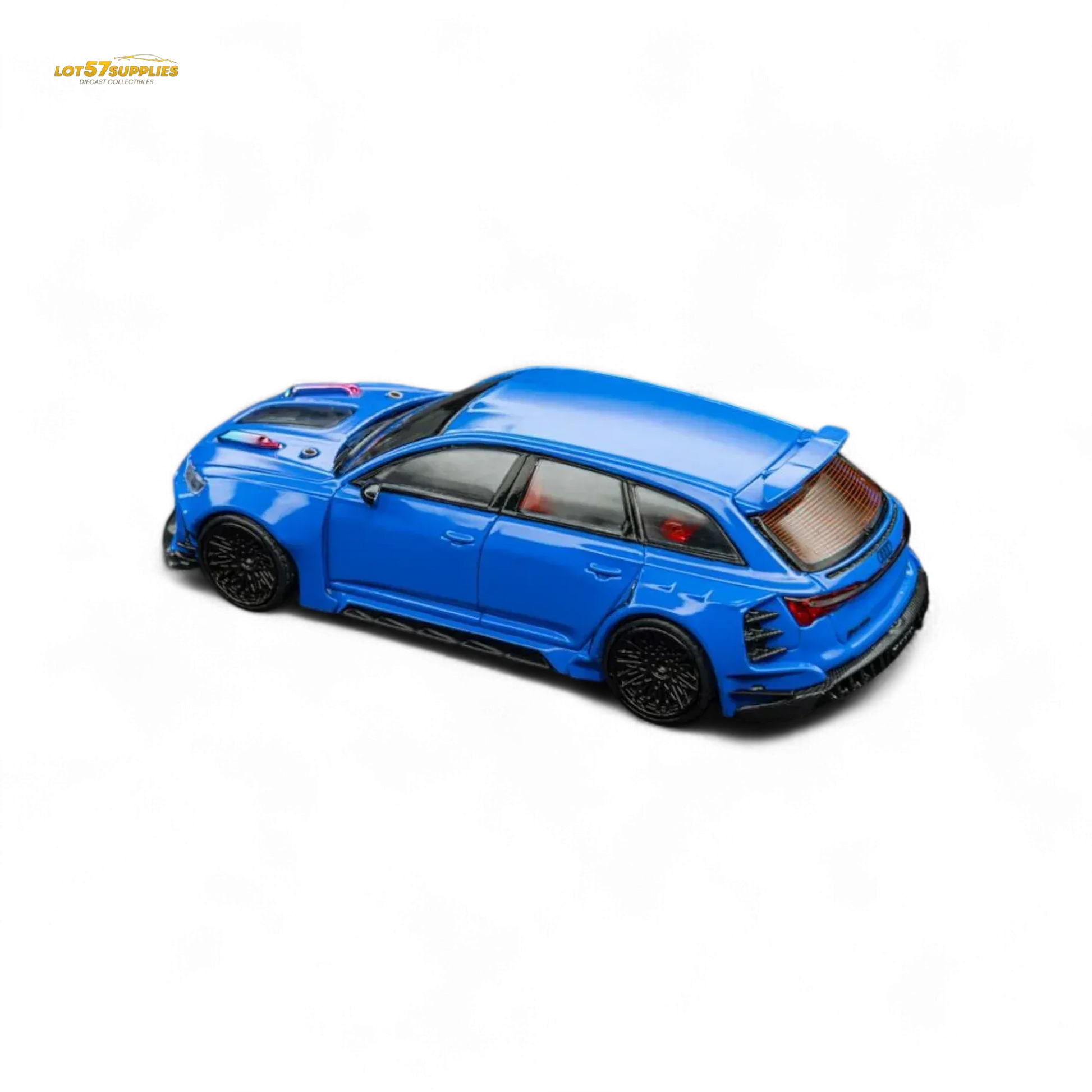 (Pre-Order) DCM Modified Audi RS6 Wagon Blue - Engine & Openable Hood 1:64 - ToylandEU
