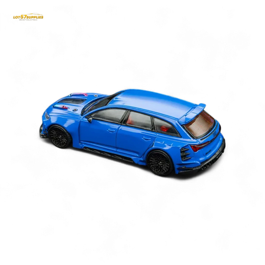 (Pre-Order) DCM Modified Audi RS6 Wagon Blue - Engine & Openable Hood 1:64 - ToylandEU