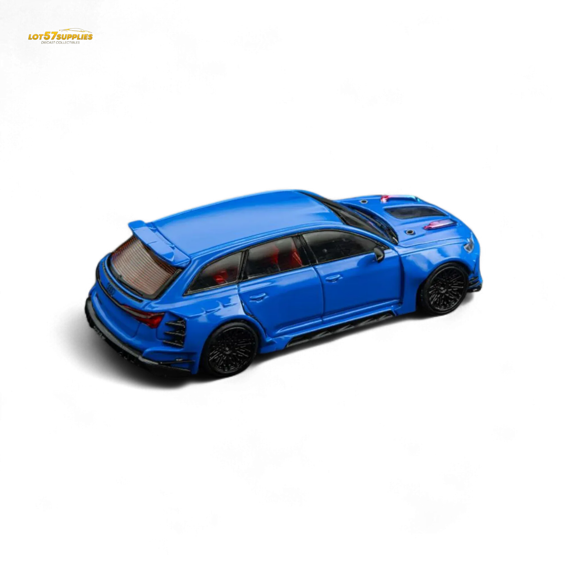 (Pre-Order) DCM Modified Audi RS6 Wagon Blue - Engine & Openable Hood 1:64 - ToylandEU