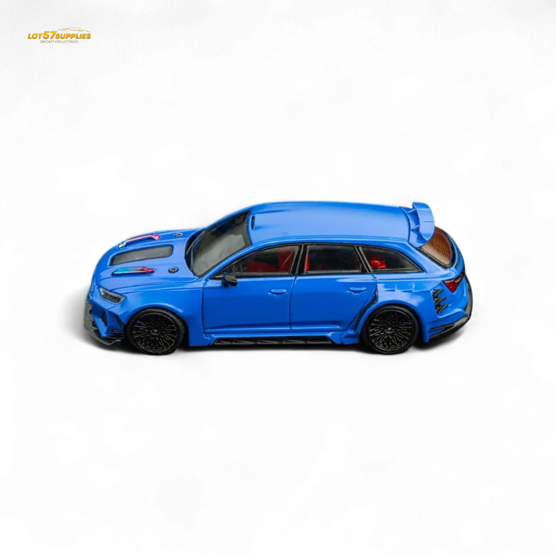 (Pre-Order) DCM Modified Audi RS6 Wagon Blue - Engine & Openable Hood 1:64 - ToylandEU