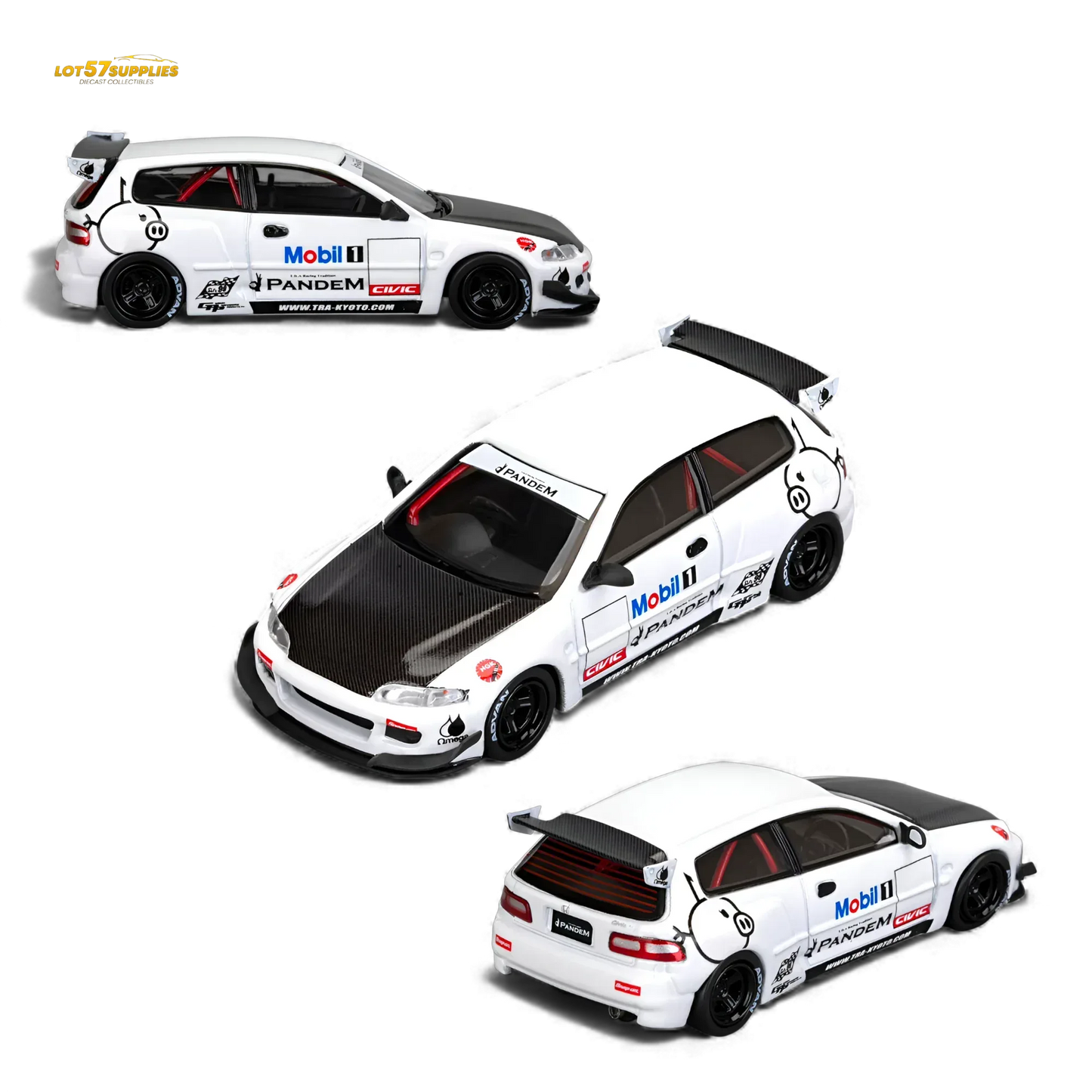 (Pre-Order) Et Model Honda Civic EG6 Mobil 1 Livery 1:64 - ToylandEU