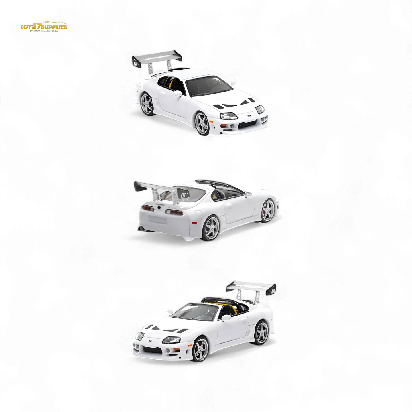 (Pre-Order) Fast Speed Supra Targa White 1:64 - ToylandEU