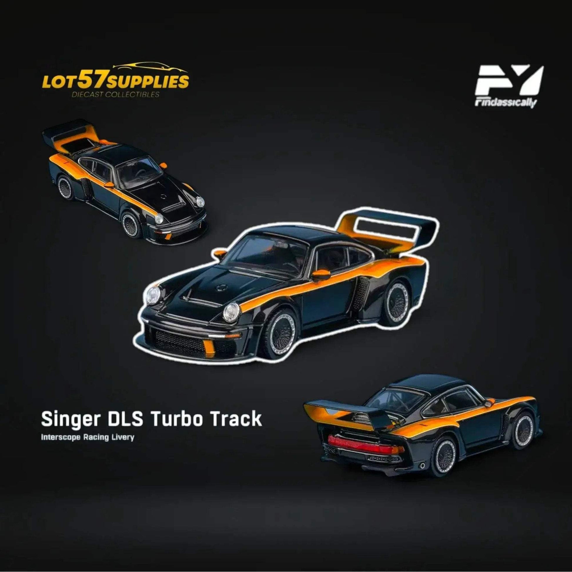(Pre-Order) Findclassically Singer DLS Turbo High Tail Black Pearl Track Version 1:64 - ToylandEU