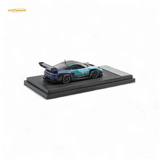 Porsche 911 GT3 R Premium Diecast Rennsport Edition Blue White - ToylandEU