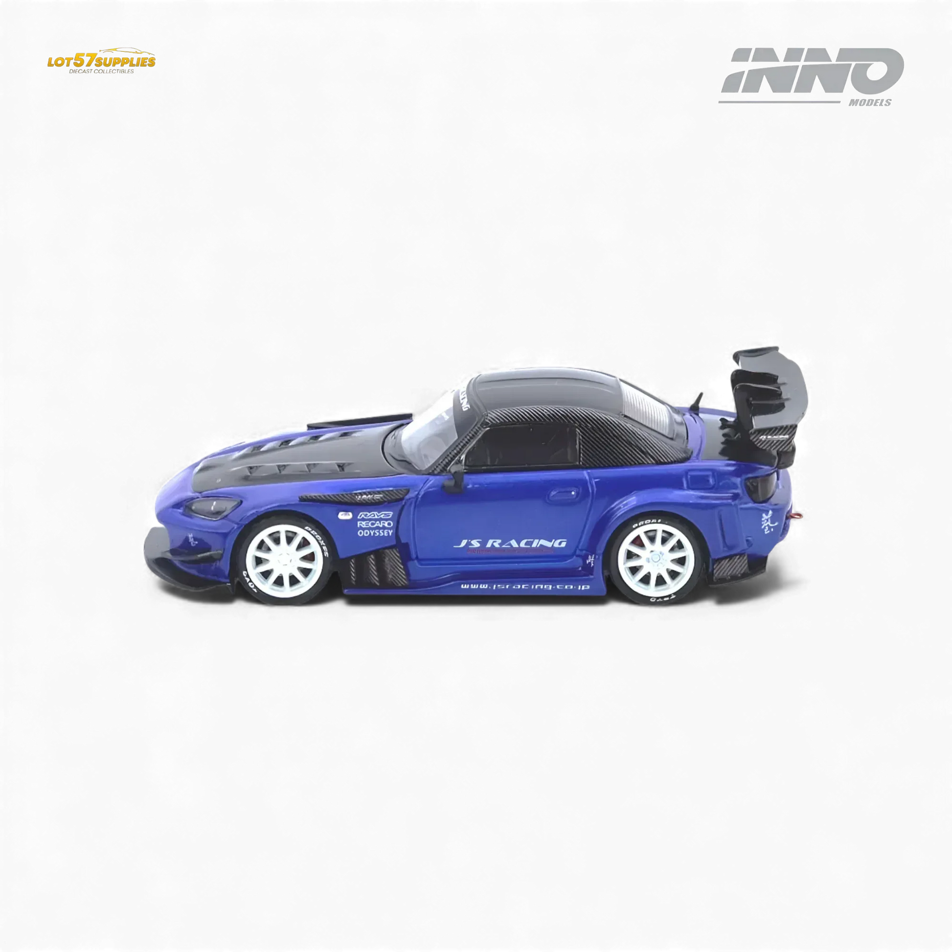 (Pre-Order) INNO64 Honda S2000 J's Racing Blue 1:64 - ToylandEU