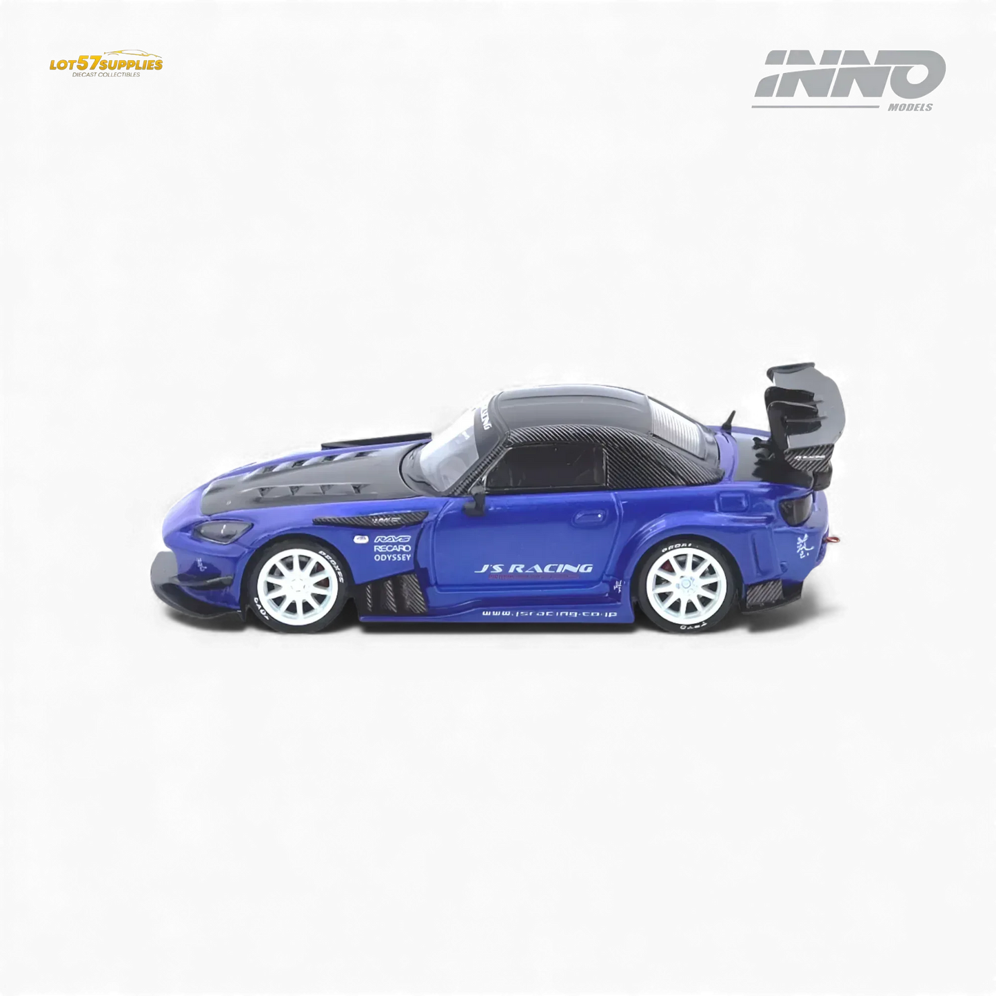 (Pre-Order) INNO64 Honda S2000 J's Racing Blue 1:64 - ToylandEU