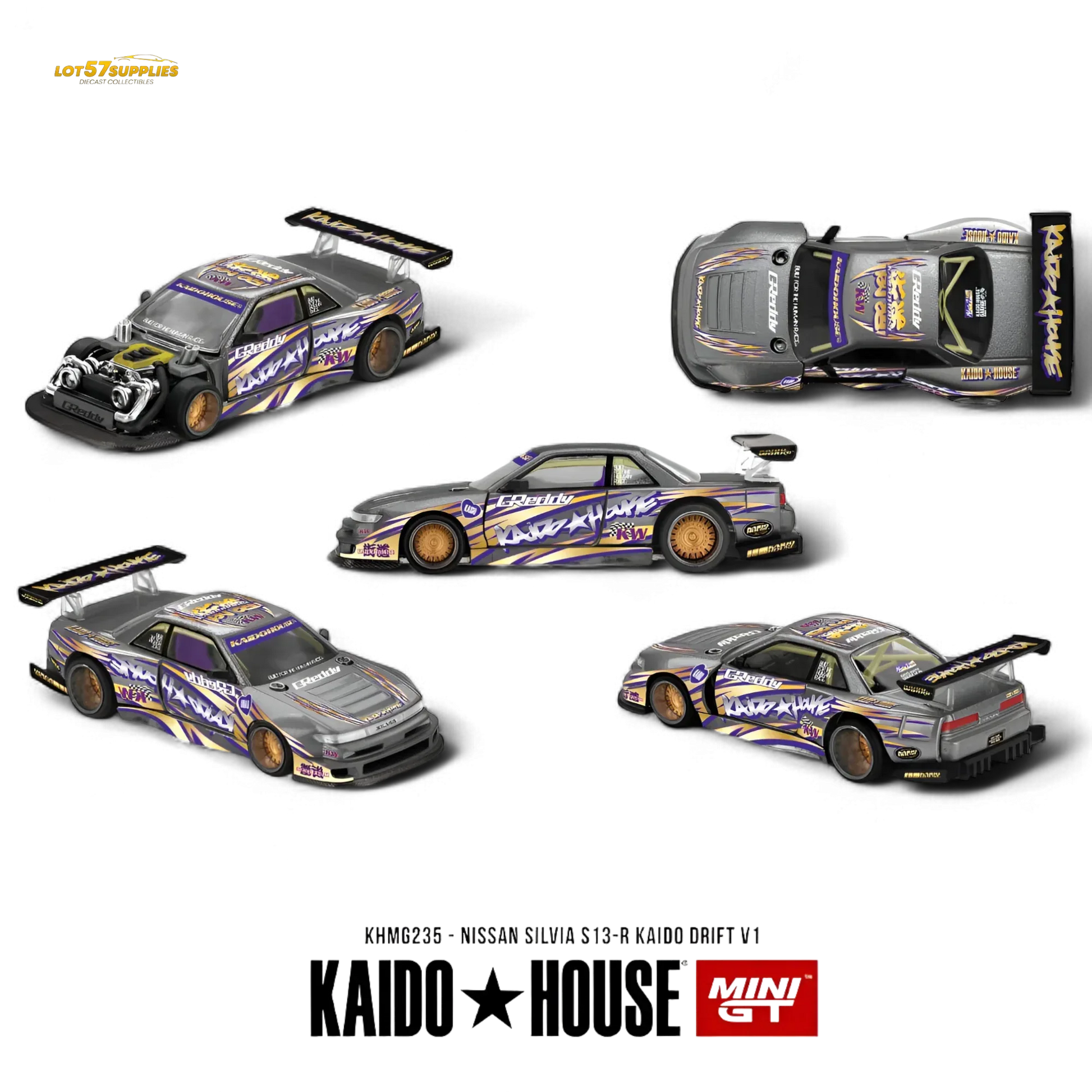 (Pre-Order) KAIDO Nissan Silvia S13-R 1:64 - ToylandEU