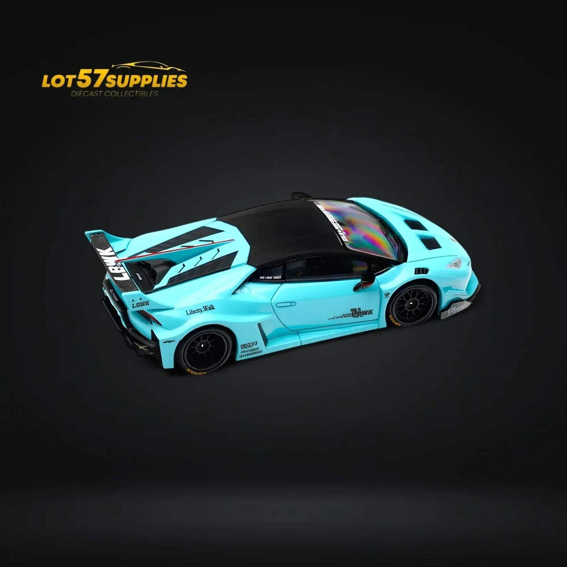 (Pre-Order) King Model LBWK Huracan - Metallic Tiffany Blue 1:64 - ToylandEU